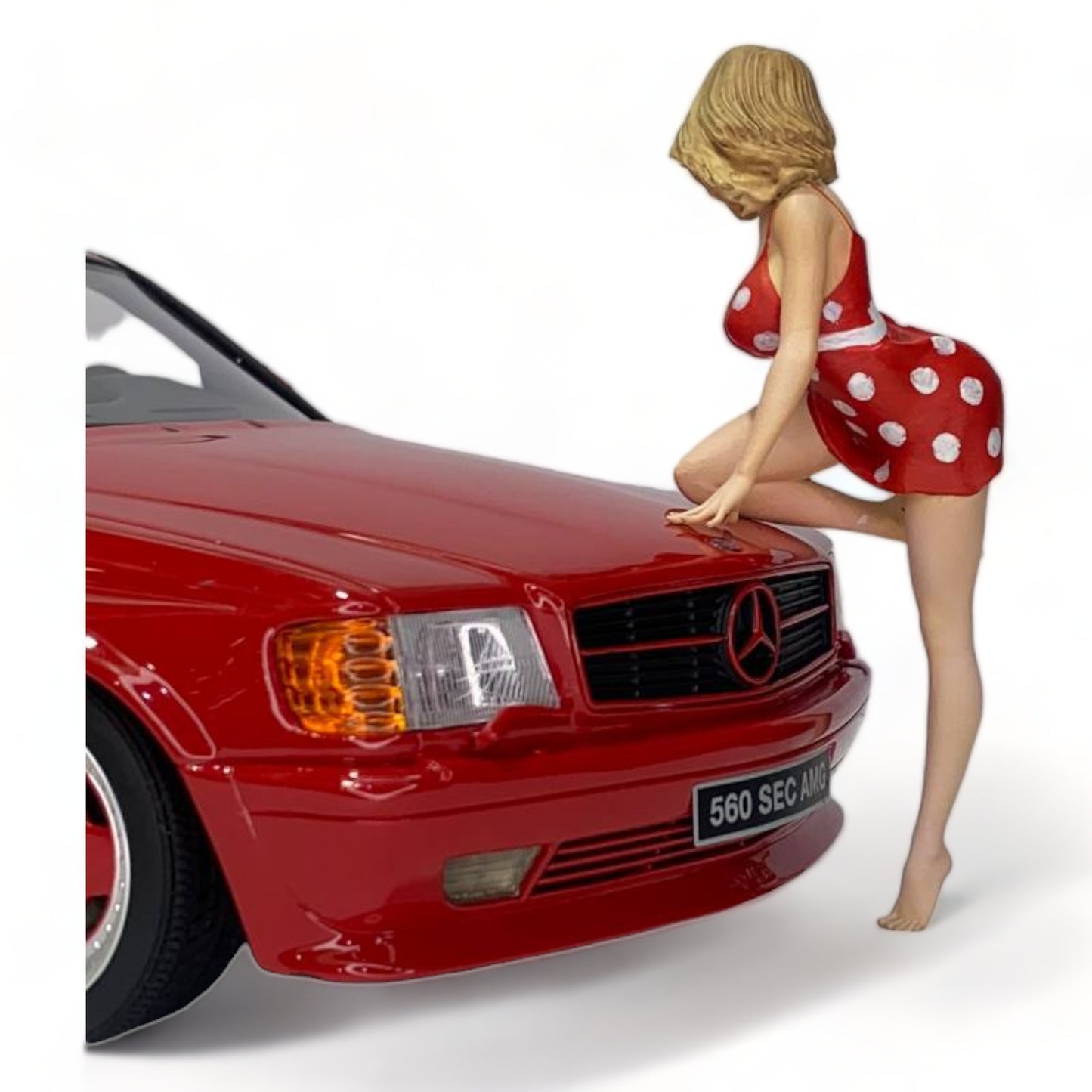 1/18 Scale Figure Set - Lady With Red Dress Figures|Sold in Dturman.com Dubai UAE.