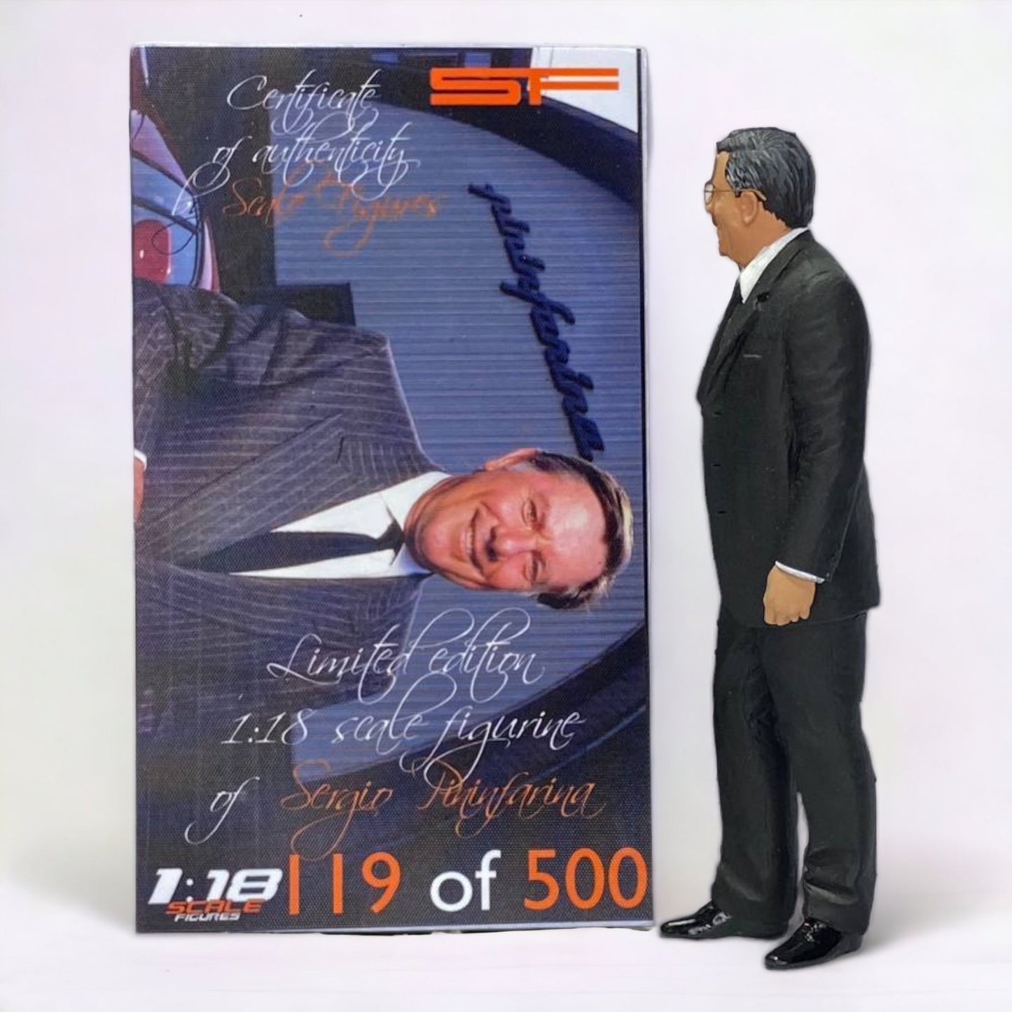 1/18 SERGIO PININFARINA 1926-2012 Figure- Action Figure by SF|Sold in Dturman.com Dubai UAE.