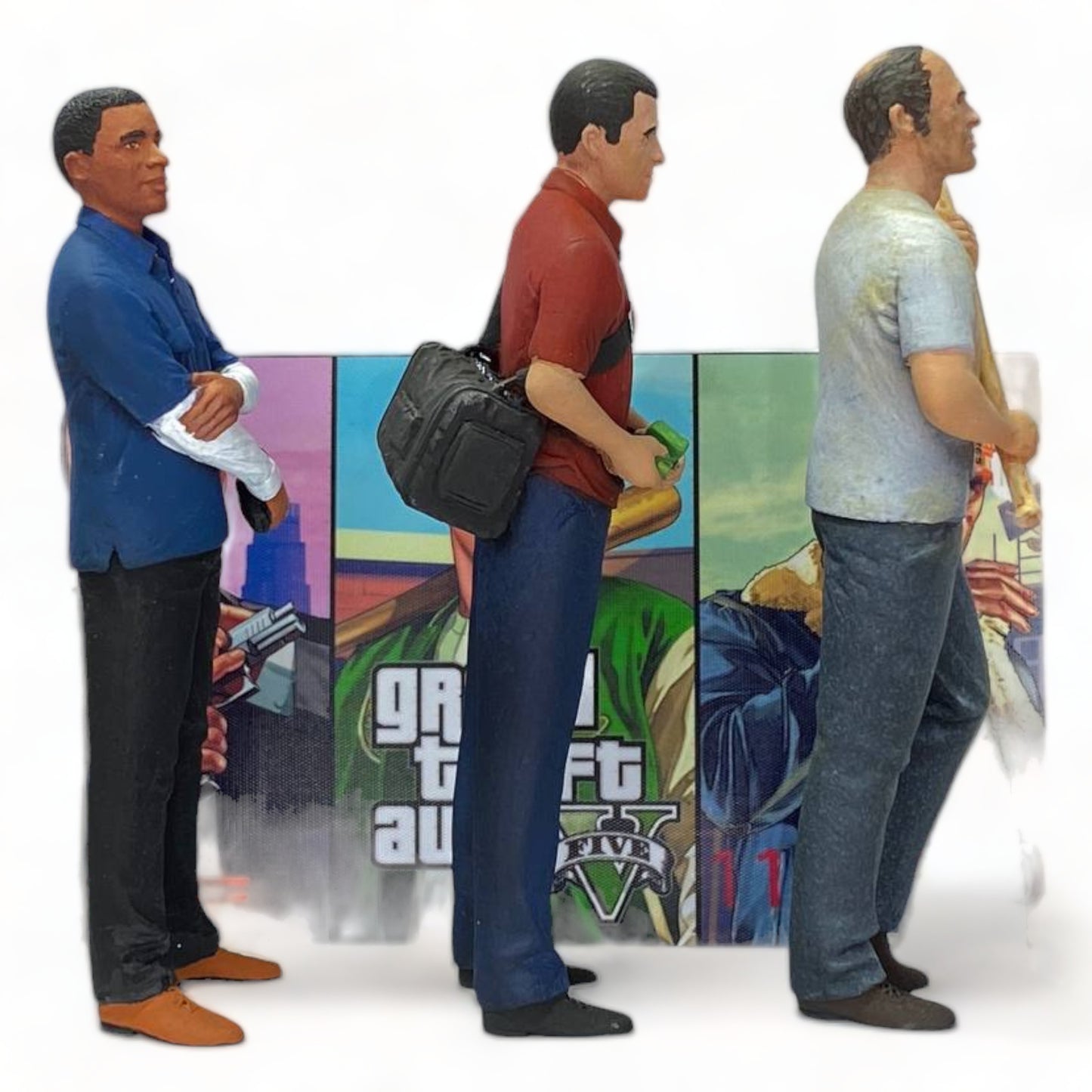1/18 GTA 5 TRIO SET OF 3 FIGURES - Action Figure by SF|Sold in Dturman.com Dubai UAE.