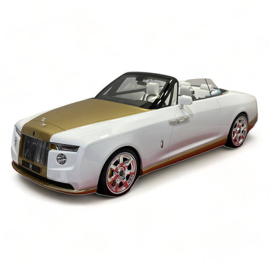 1/18 Rolls-Royce BOAT TAIL WHITE Scale Model Car|Sold in Dturman.com Dubai UAE.