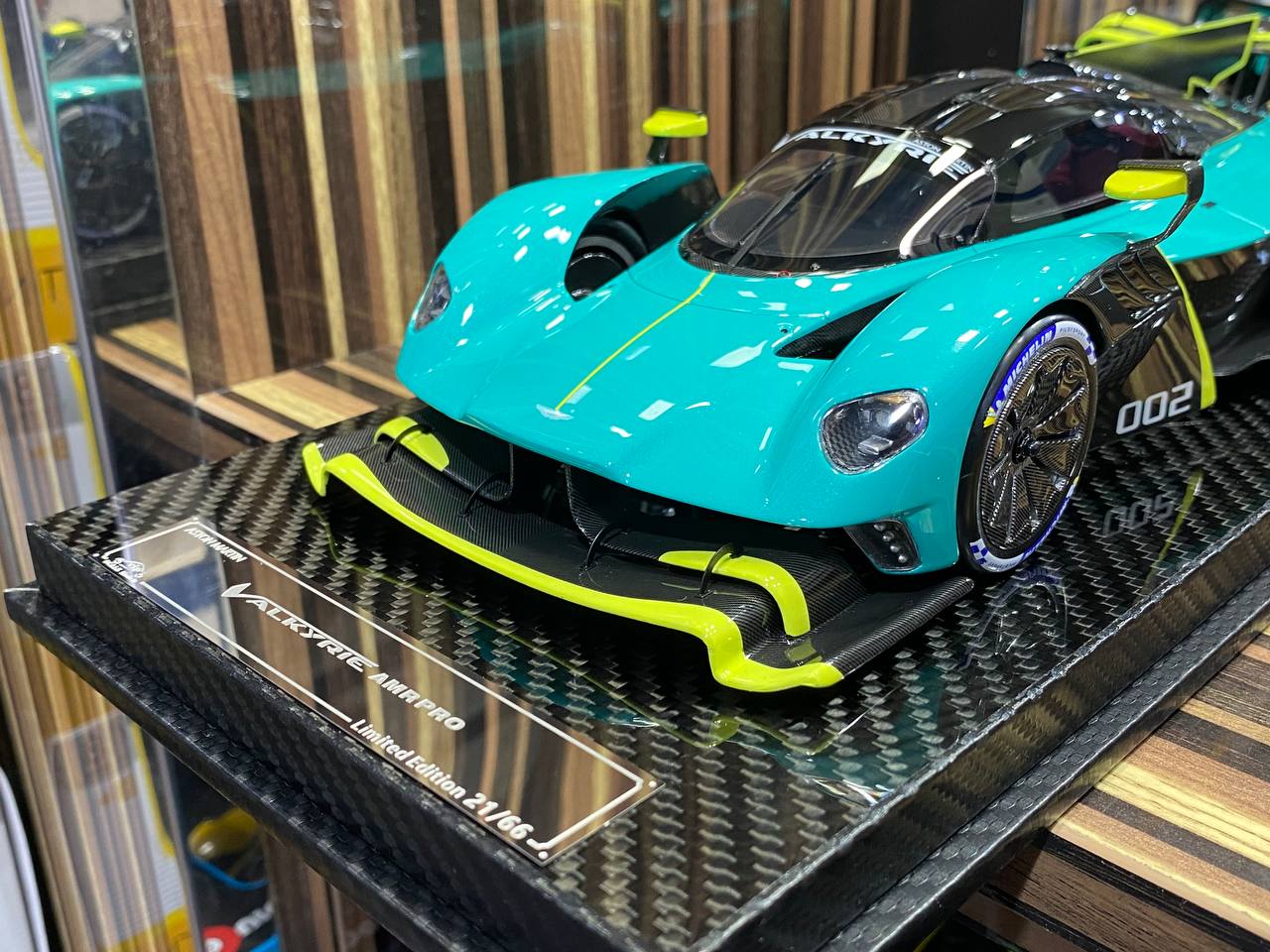 1/18 VIP Models - Aston Martin VALKYRIE AMRPRO (GREEN) Scaled Model Car|Sold in Dturman.com Dubai UAE.