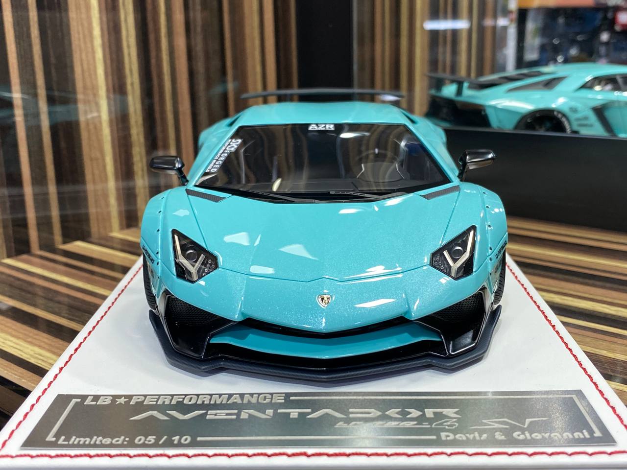 1/18 Davis & Giovanni Lamborghini Aventador SVJ LP 750-4 - Mint Green Model Car|Sold in Dturman.com Dubai UAE.