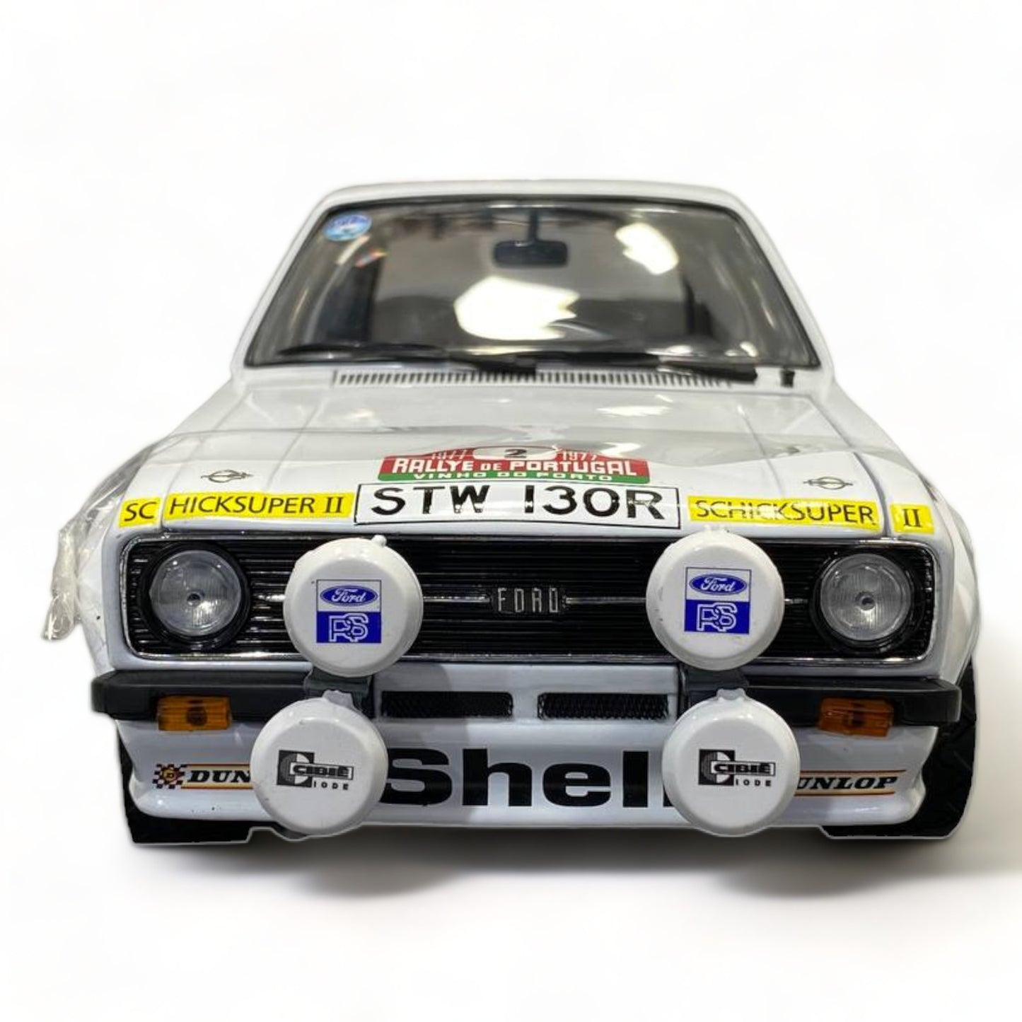 1/18 Diecast Sun Star Ford ESCORT RS 1800 WHITE Miniature Car