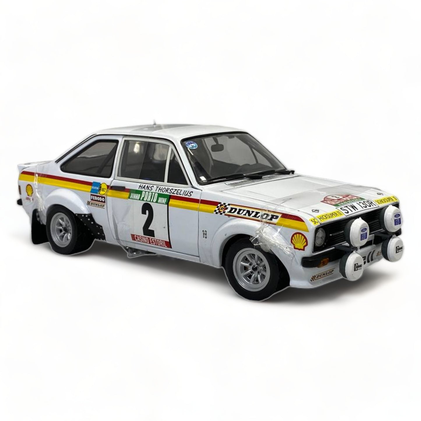 1/18 Diecast Sun Star Ford ESCORT RS 1800 WHITE Miniature Car