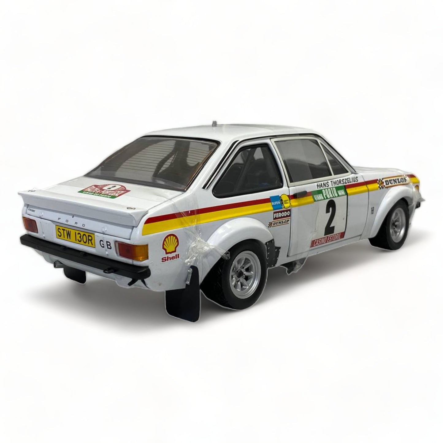 1/18 Diecast Sun Star Ford ESCORT RS 1800 WHITE Miniature Car