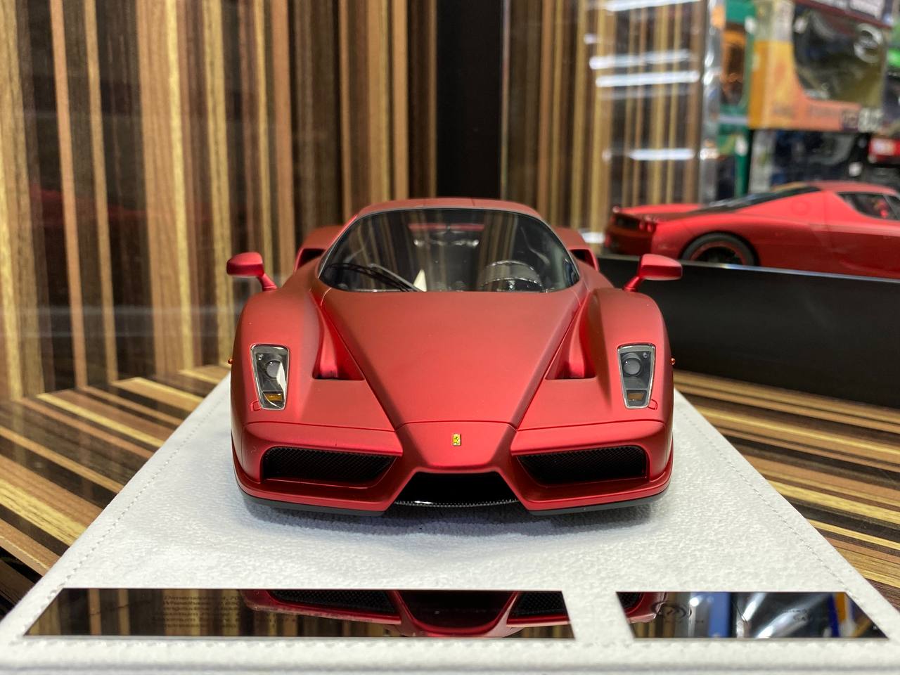 Exclusive Ferrari Enzo 1/18 Resin Model - Limited Edition in Matt Red|Sold in Dturman.com Dubai UAE.