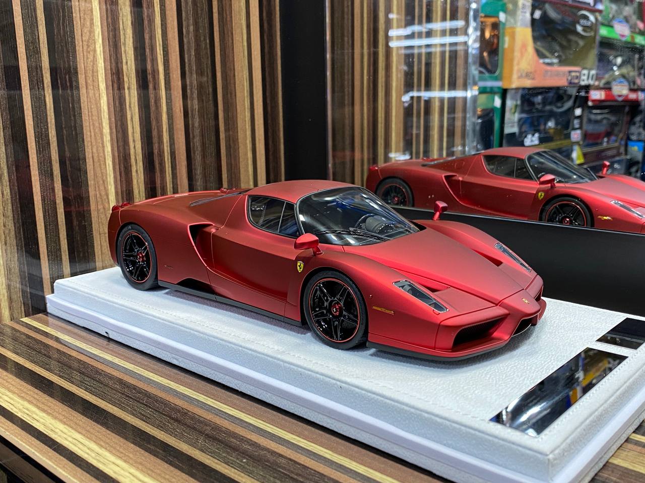 Exclusive Ferrari Enzo 1/18 Resin Model - Limited Edition in Matt Red|Sold in Dturman.com Dubai UAE.