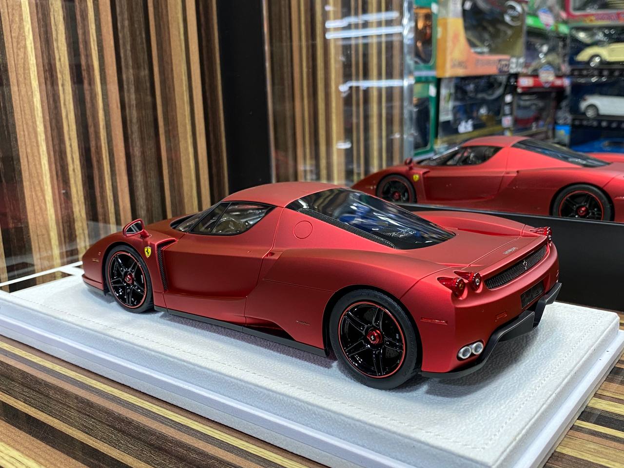 Exclusive Ferrari Enzo 1/18 Resin Model - Limited Edition in Matt Red|Sold in Dturman.com Dubai UAE.