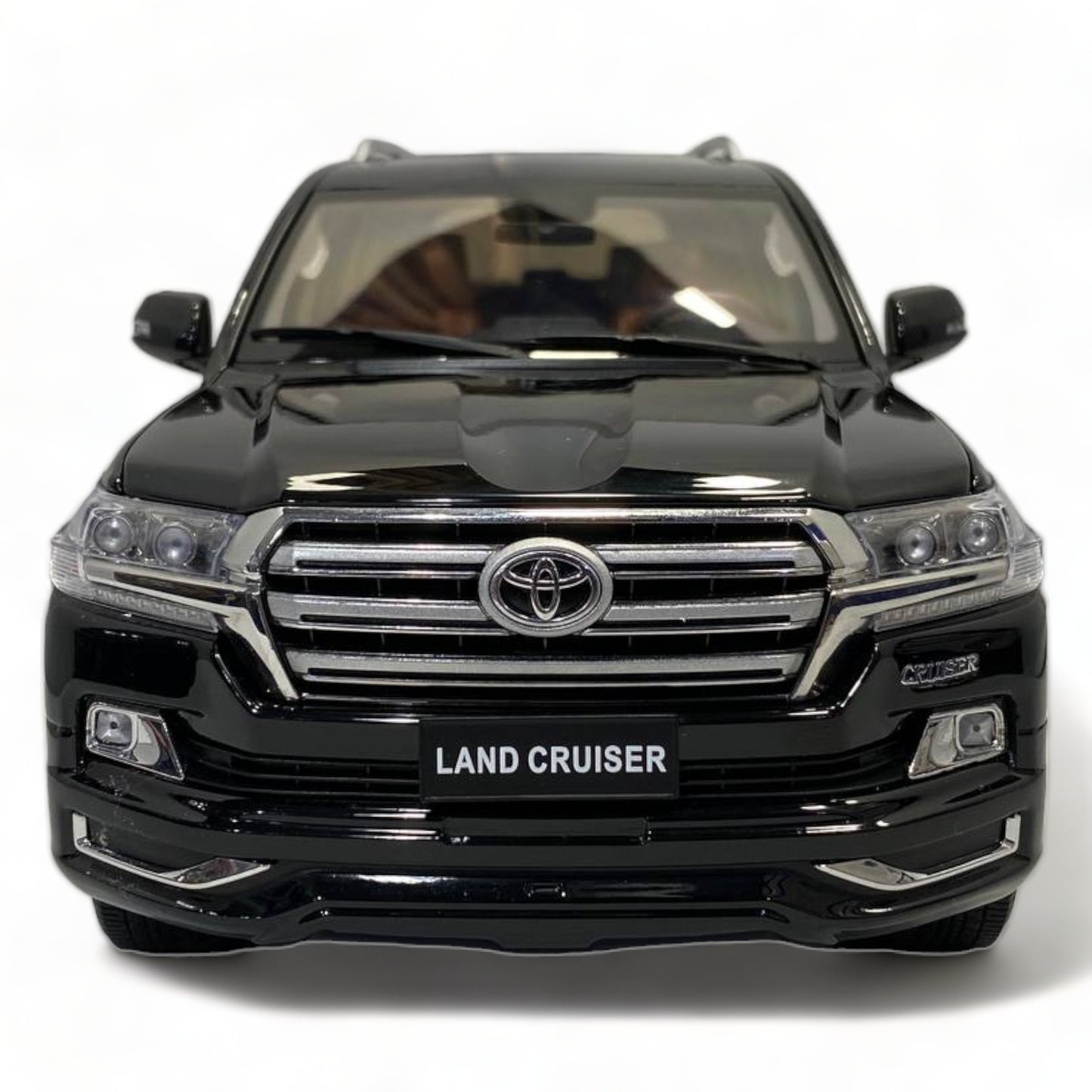 Kengfai Model Toyota Land Cruiser 200 - 1/18 Diecast, Black/Brown Interior|Sold in Dturman.com Dubai UAE.