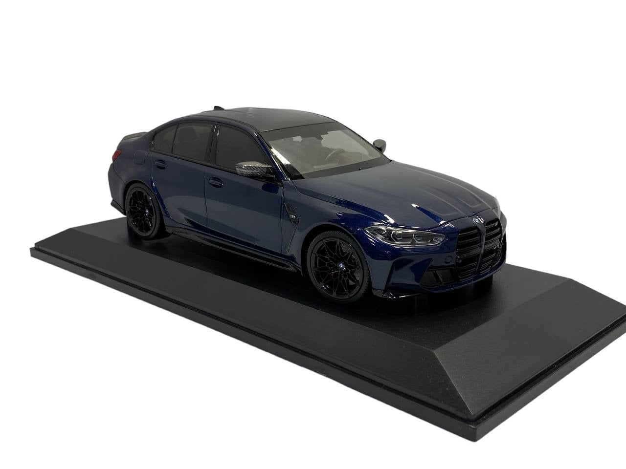 Minichamps BMW M3 (2020) - 1/18 Resin Model, Blue Metallic|Sold in Dturman.com Dubai UAE.