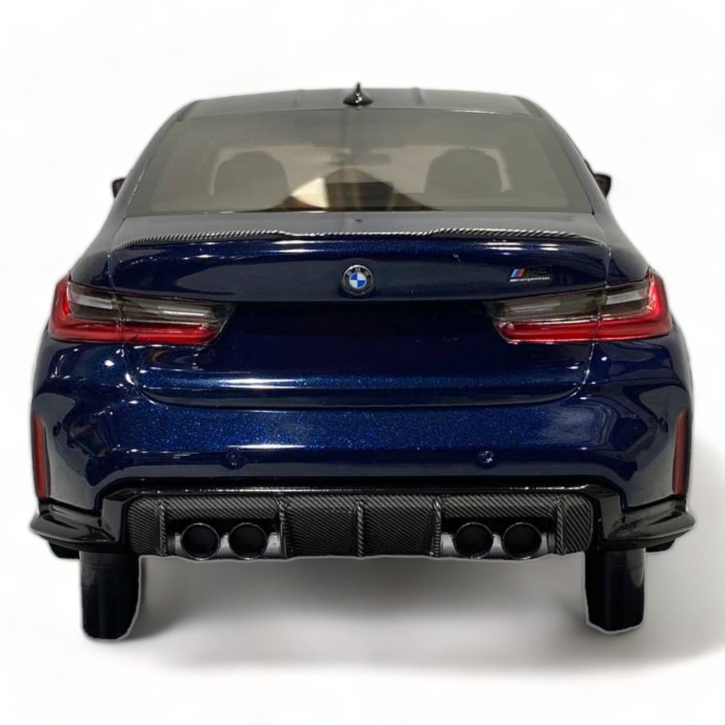 Minichamps BMW M3 (2020) - 1/18 Resin Model, Blue Metallic|Sold in Dturman.com Dubai UAE.