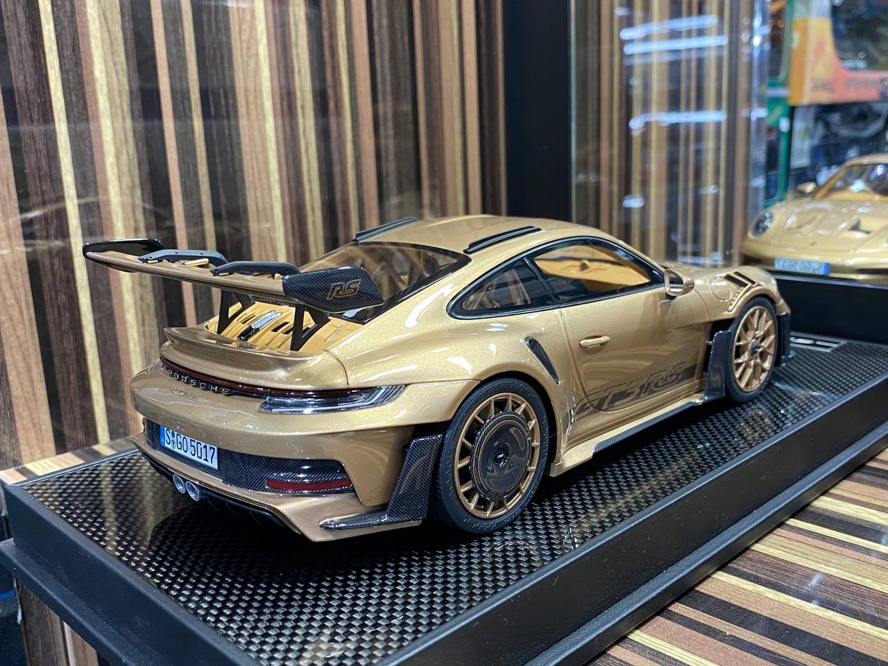 Timothy & Pierre Porsche 911 GT3 RS (992) - 1/18 Resin Model, Opulent Gold|Sold in Dturman.com Dubai UAE.
