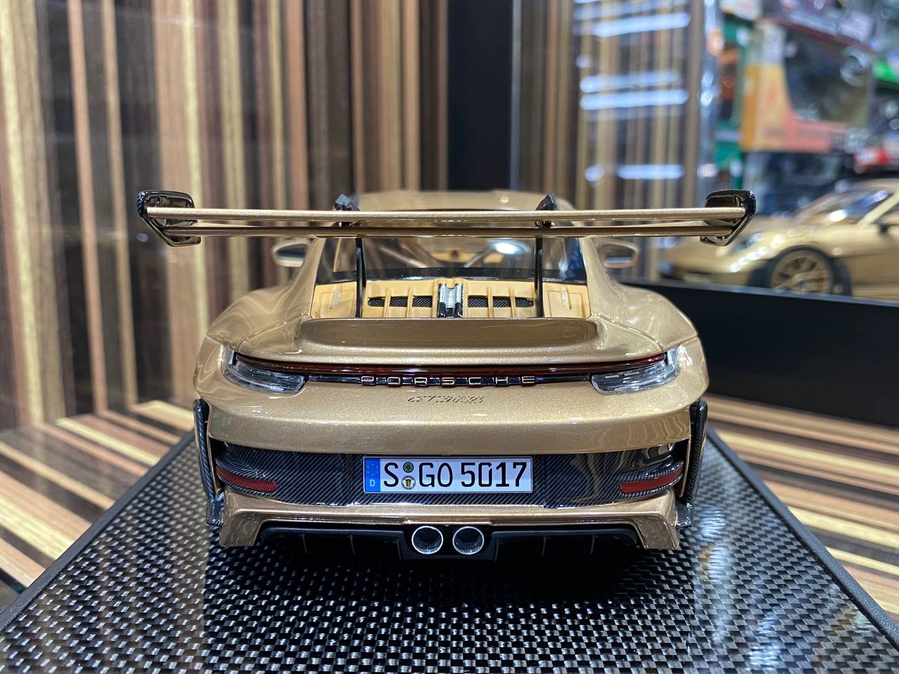 Timothy & Pierre Porsche 911 GT3 RS (992) - 1/18 Resin Model, Opulent Gold|Sold in Dturman.com Dubai UAE.