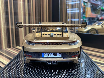 Timothy & Pierre Porsche 911 GT3 RS (992) - 1/18 Resin Model, Opulent Gold|Sold in Dturman.com Dubai UAE.