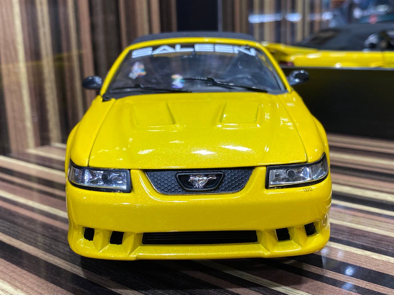 Ford Saleen Mustang S281 2003 Yellow Model Car by Joy Ride | 1/18 Diecast