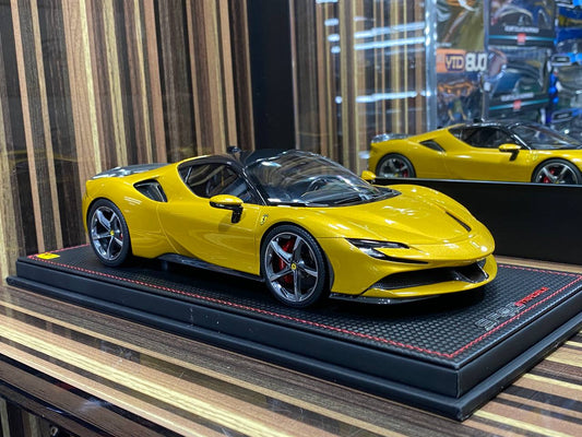 1/18 Ferrari SF90 Stradale Yellow Model car by MR|Sold in Dturman.com Dubai UAE.