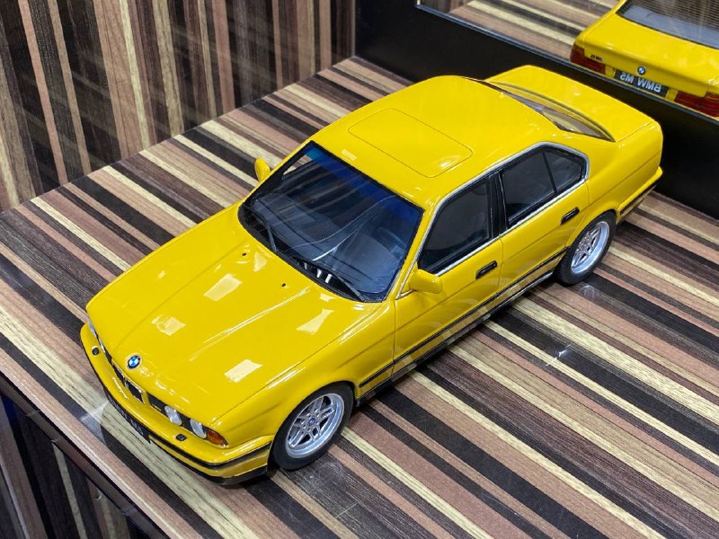 1/18 Resin BMW M5 E34 Yellow Model car by Otto|Sold in Dturman.com Dubai UAE.