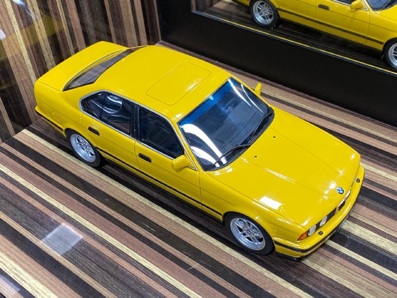 1/18 Resin BMW M5 E34 Yellow Model car by Otto|Sold in Dturman.com Dubai UAE.