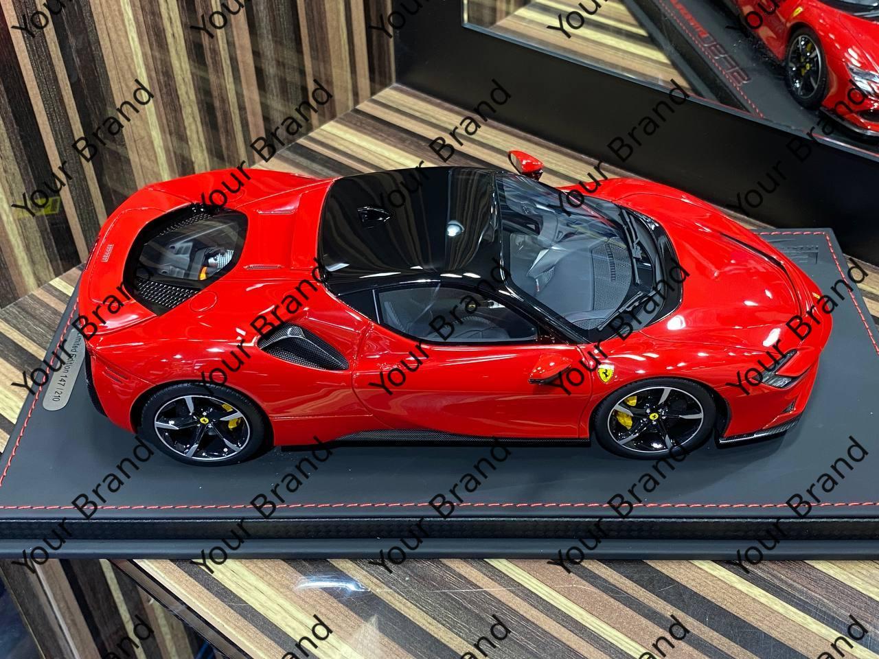 1/18 Diecast Ferrari SF90 Stradale Rosso Corsa 322 BBR Scale Model Car - Diecast model car by dturman.com - BBR|Sold in Dturman.com Dubai UAE.