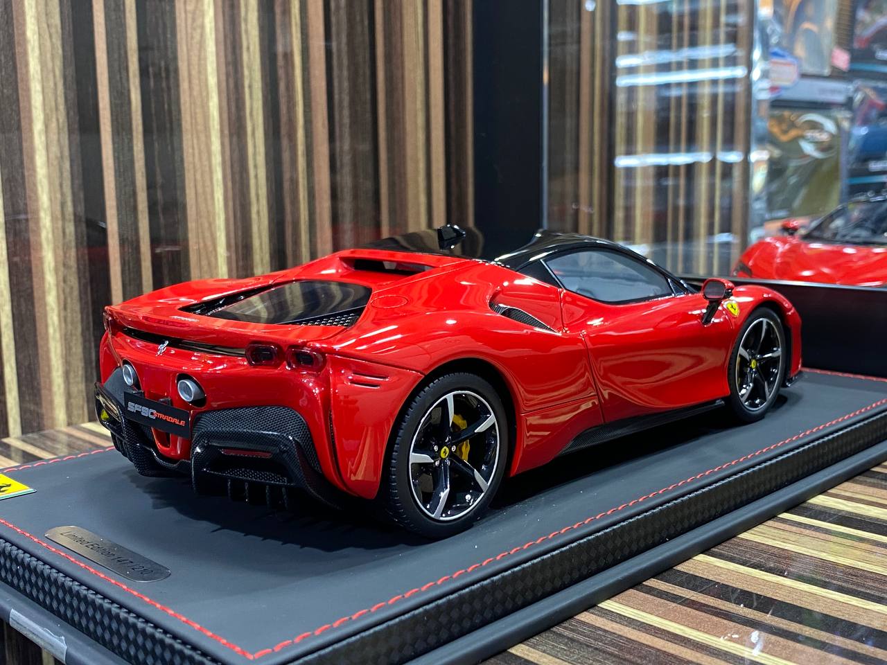 1/18 Diecast Ferrari SF90 Stradale Rosso Corsa 322 BBR Scale Model Car - Diecast model car by dturman.com - BBR|Sold in Dturman.com Dubai UAE.
