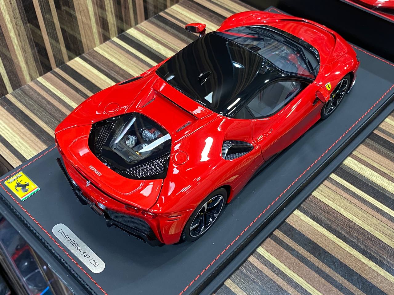 1/18 Diecast Ferrari SF90 Stradale Rosso Corsa 322 BBR Scale Model Car - Diecast model car by dturman.com - BBR|Sold in Dturman.com Dubai UAE.