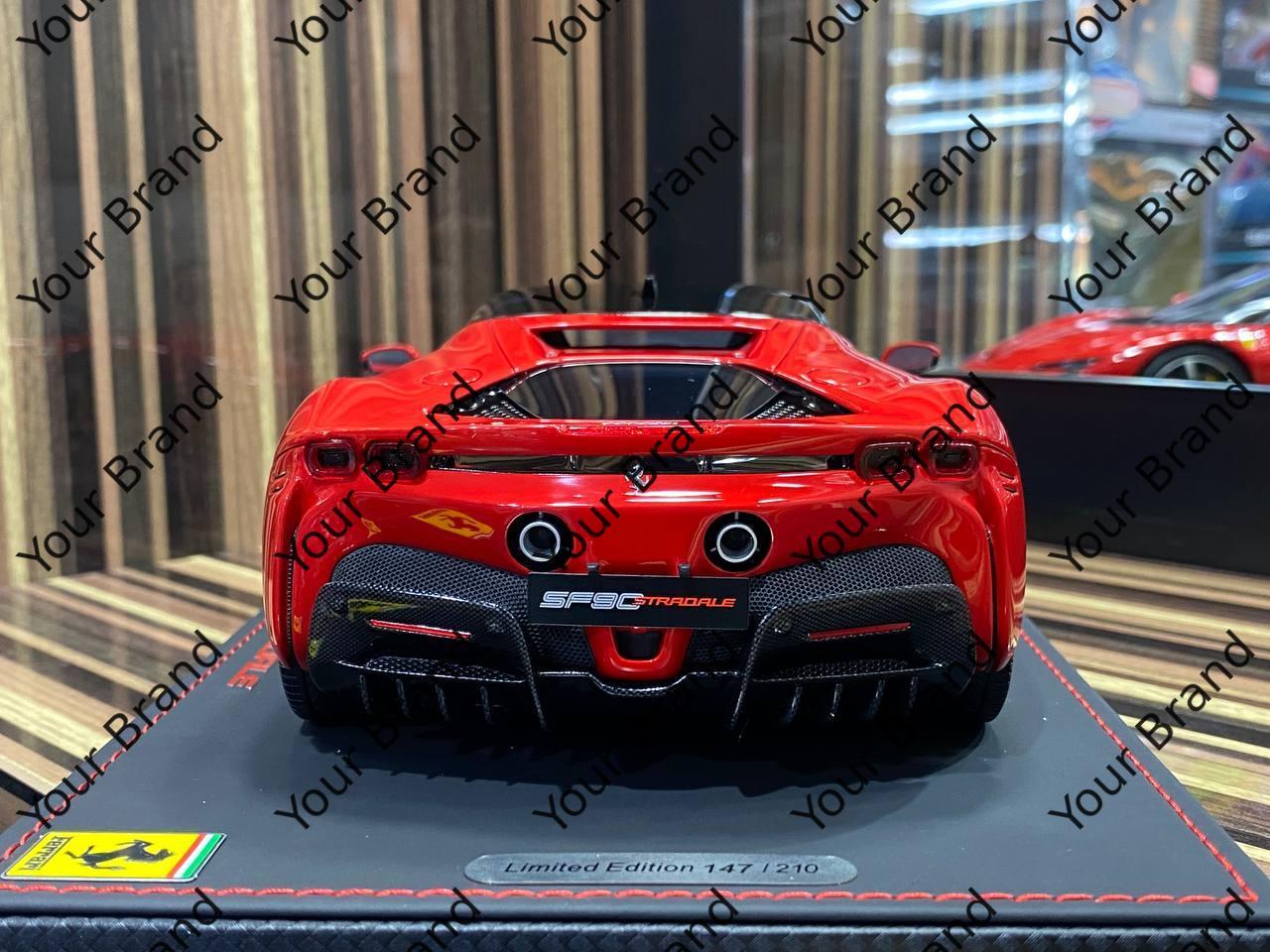1/18 Diecast Ferrari SF90 Stradale Rosso Corsa 322 BBR Scale Model Car - Diecast model car by dturman.com - BBR|Sold in Dturman.com Dubai UAE.