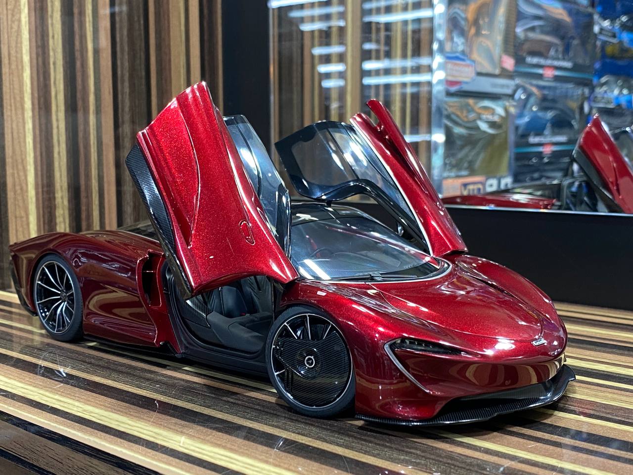 1/18 Diecast McLaren Speedtail Red AUTOart Scale Model Car|Sold in Dturman.com Dubai UAE.
