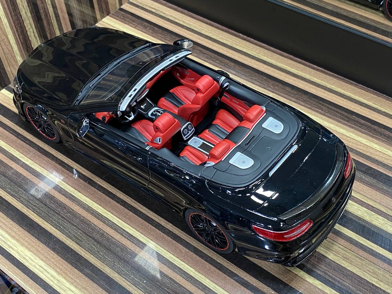 1/18 Resin Mercedes-Benz Brabus 850 S Class Cabriolet Black Model Car by GT Spirit|Sold in Dturman.com Dubai UAE.