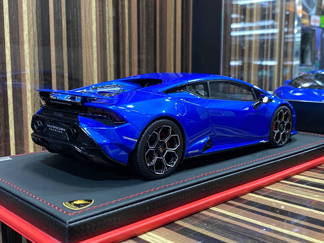 1/18 Resin Lamborghini Huracan Tecnica Blue by MR Collection|Sold in Dturman.com Dubai UAE.