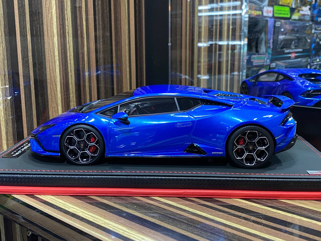 1/18 Resin Lamborghini Huracan Tecnica Blue by MR Collection|Sold in Dturman.com Dubai UAE.