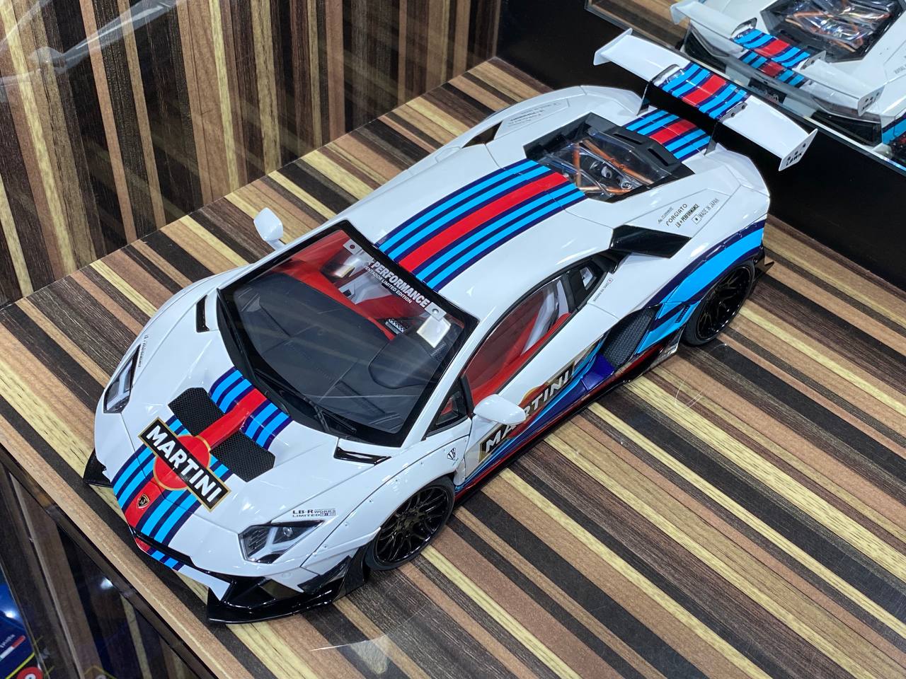 1/18 Diecast Lamborghini Aventador Liberty Walk White AutoArt Scale Model Car|Sold in Dturman.com Dubai UAE.