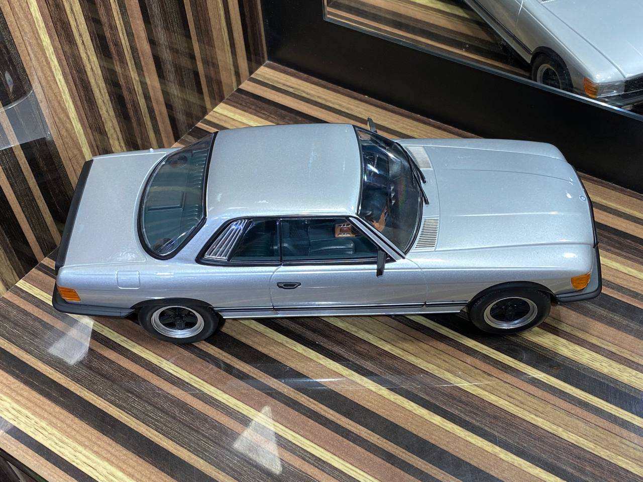 1985 Mercedes-Benz 500 SLC 6.0 AMG Silver KK Models|Sold in Dturman.com Dubai UAE.