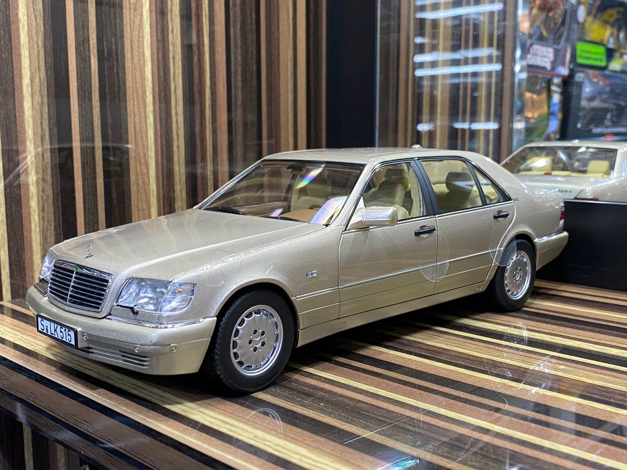 1/18 Diecast Mercedes-Benz S600 W140 1997 Smoke Silver Norev Scale Model Car|Sold in Dturman.com Dubai UAE.