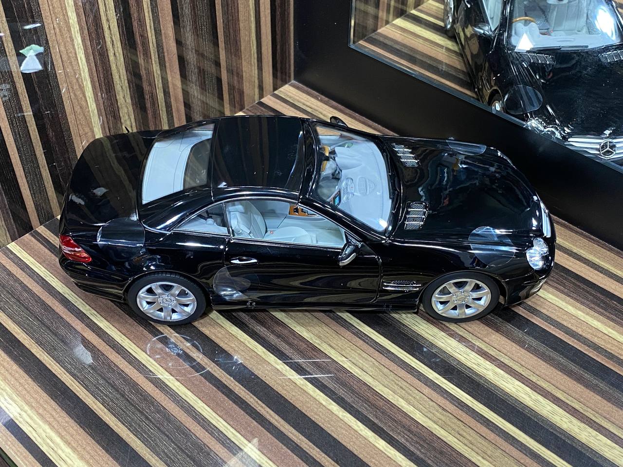 1/18 Diecast Mercedes-Benz SL 500 2003 Black Norev Scale Model Car|Sold in Dturman.com Dubai UAE.