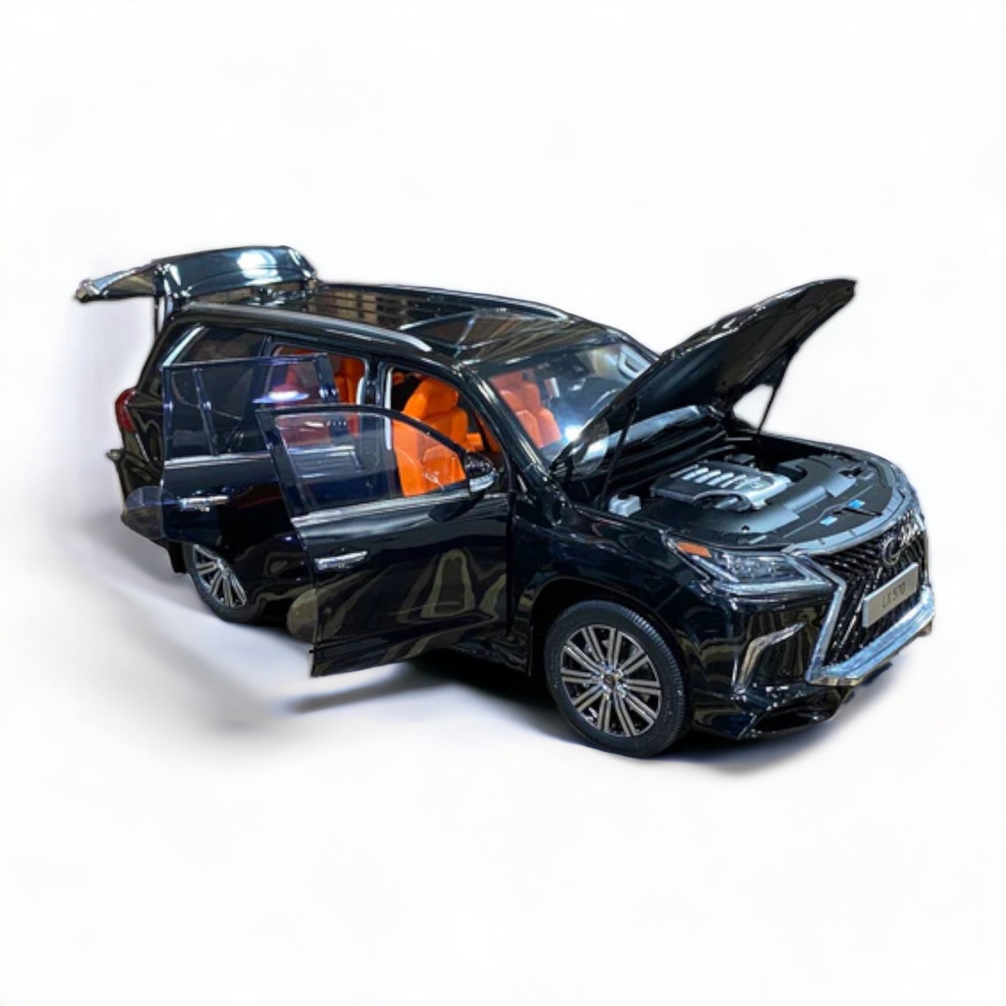 1/18 Lexus LX 570 with interior orange and black exterior By LCD|Sold in Dturman.com Dubai UAE.
