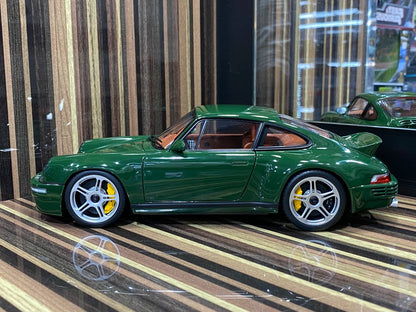 1/18 diecast Porsche RUF SCR Irish Green 2018 by Almost Real Scale Model Car|Sold in Dturman.com Dubai UAE.