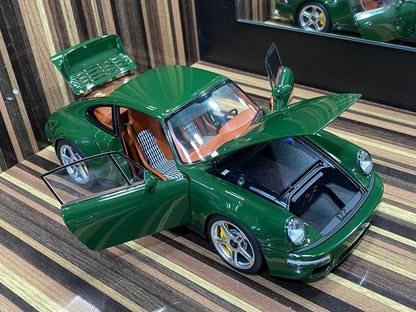 1/18 diecast Porsche RUF SCR Irish Green 2018 by Almost Real Scale Model Car|Sold in Dturman.com Dubai UAE.