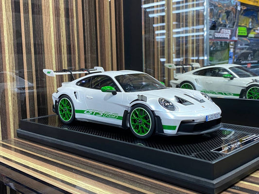1/18 Porsche 911 GT3 RS Green Rim 10/49 white and green by Timothy & Pierre|Sold in Dturman.com Dubai UAE.