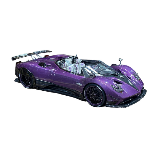 1/18 Pagani Zonda HP Barchetta Purple Carbon by LCD Model Car|Sold in Dturman.com Dubai UAE.
