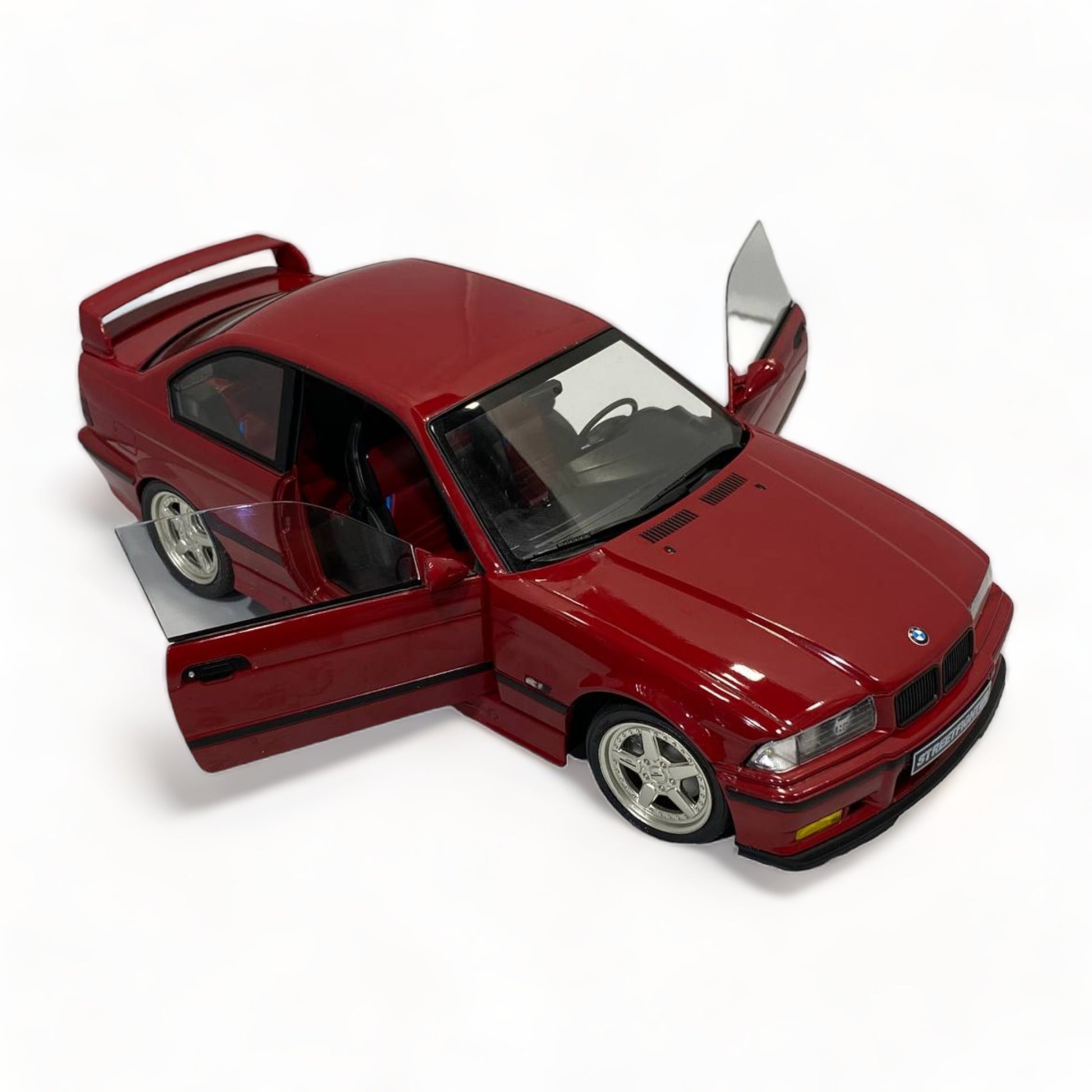 1/18 Diecast BMW M3 E36 Coupe street fighter Red by Solido Model Car|Sold in Dturman.com Dubai UAE.