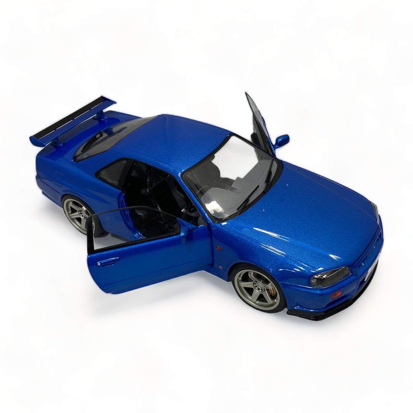 Diecast Nissan Skyline GT-R R34 Blue by Solido Scale Model Car|Sold in Dturman.com Dubai UAE.