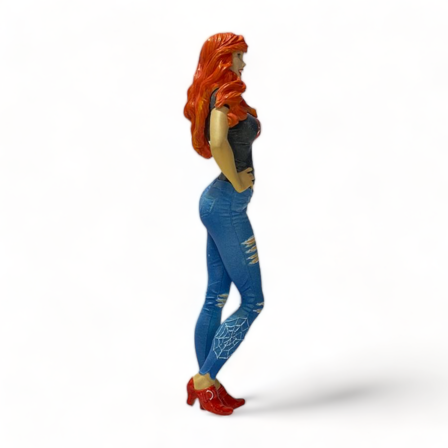Scale Figure Mary Jane -SPIDERMAN Black T-shirt by SF 1/18 SF-118005