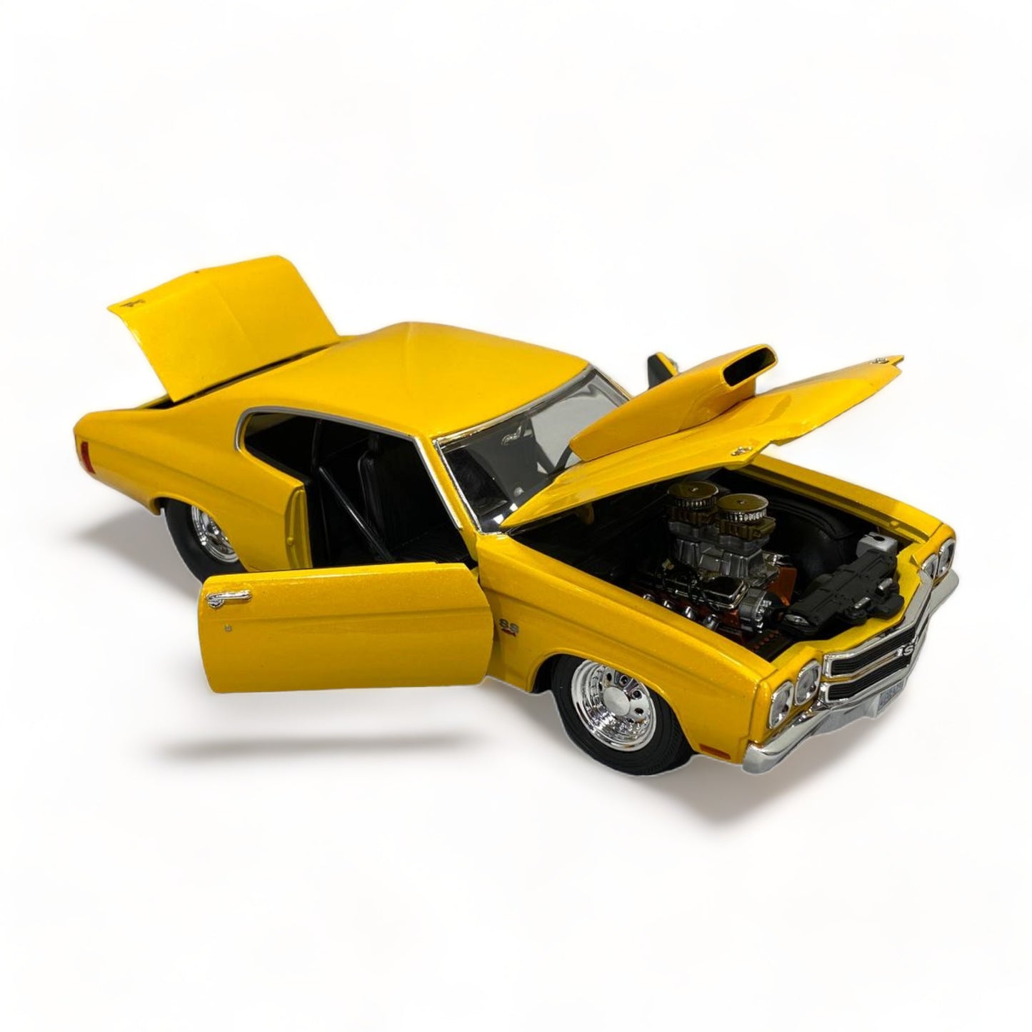 Welly Chevrolet CHEVELLE PRO STREET YELLOW|Sold in Dturman.com Dubai UAE.