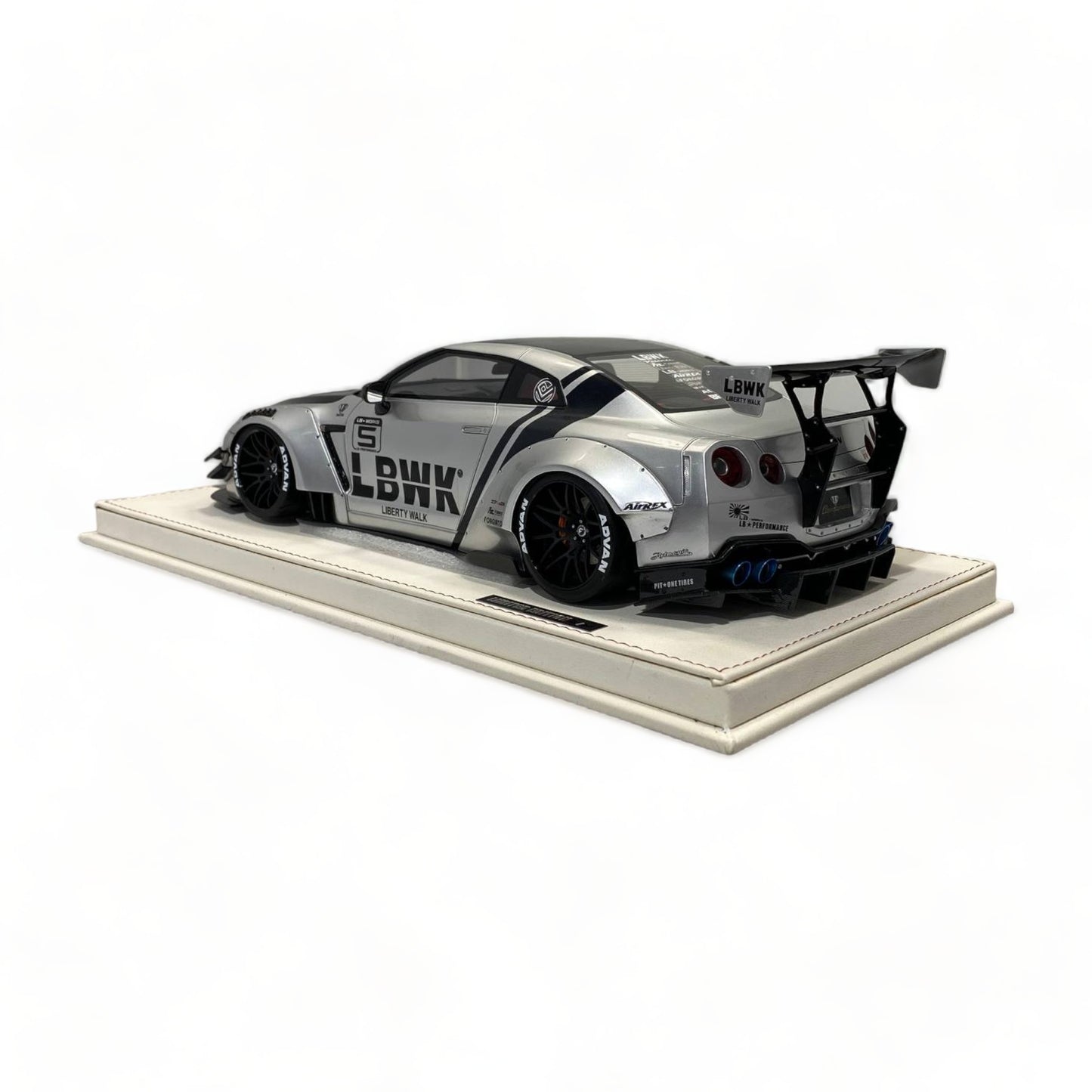 Nissan GT-R R35 GT Wing J20 LBWK LB*Performance Silver & Carbon by Onemodel|Sold in Dturman.com Dubai UAE.