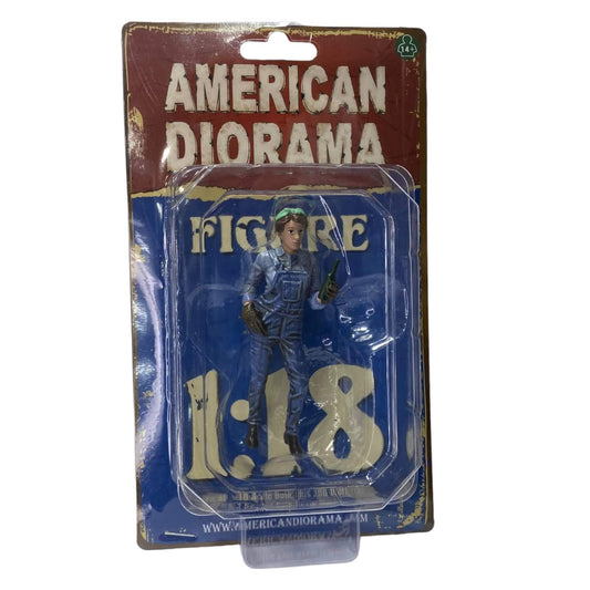 "Female Mechanic" Miniature Figure by American Diorama|Sold in Dturman.com Dubai UAE.