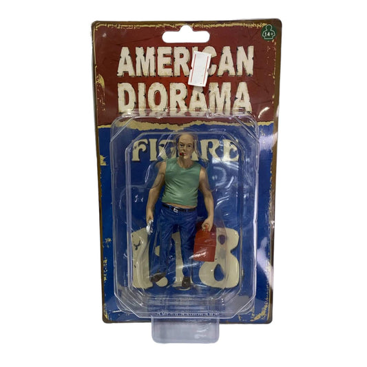 "Mechanic Sam with Tool Box" Miniature Figure by American Diorama (AD-38180)|Sold in Dturman.com Dubai UAE.