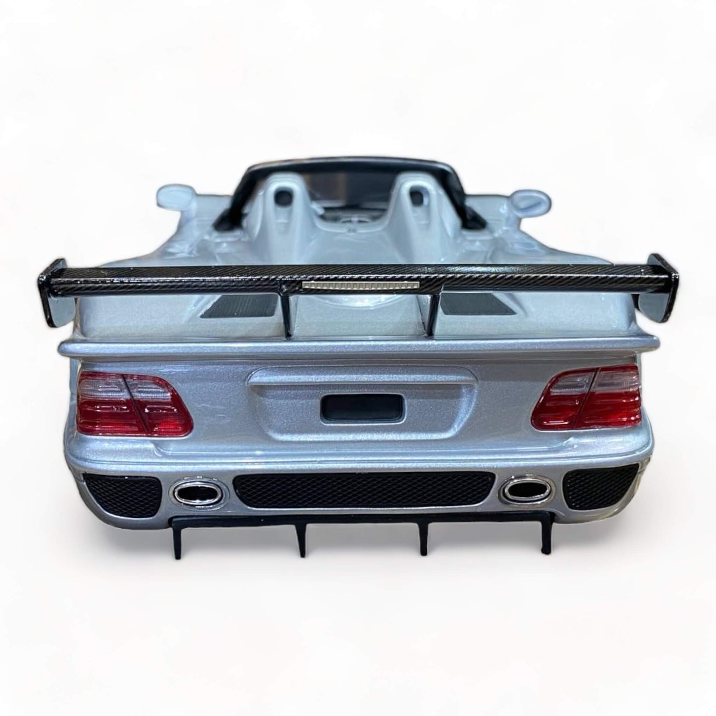 1/18 Diecast Mercedes Benz CLK-GTR Roadster Silver 1/18 by GT Spirit Scale Model Car|Sold in Dturman.com Dubai UAE.