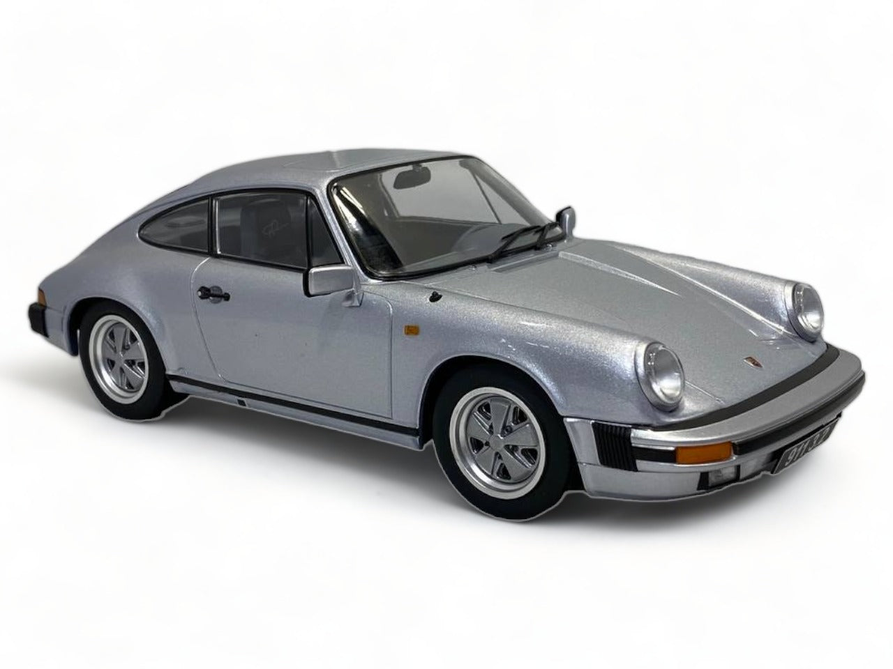 1/18 Resin KK Scale Porsche 911 Carrera Coupe 3.2 (1988) Silver Miniature Car|Sold in Dturman.com Dubai UAE.