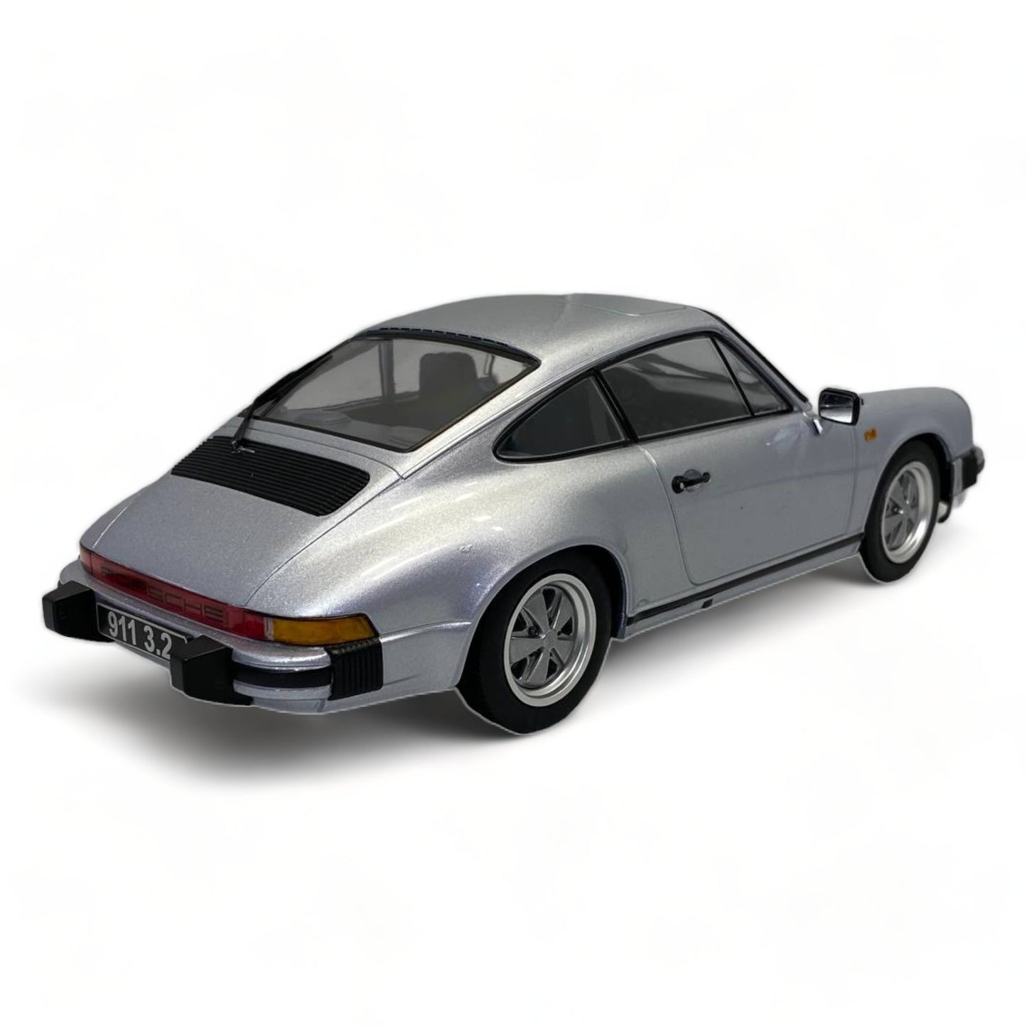 1/18 Resin KK Scale Porsche 911 Carrera Coupe 3.2 (1988) Silver Miniature Car|Sold in Dturman.com Dubai UAE.