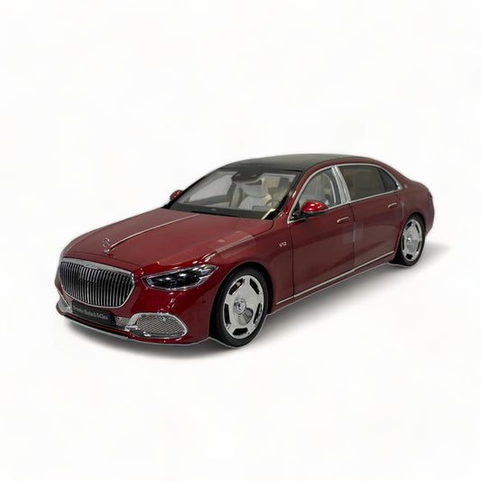 1/18 diecast metal Almost real Mercedes-Maybach S Class S 680 (W223) Red Model Car|Sold in Dturman.com Dubai UAE.